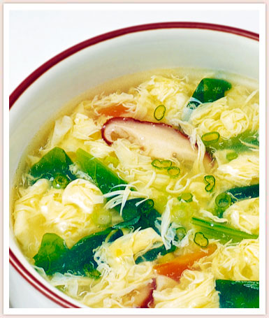 野菜とたまごのスープ アレンジレシピ(雑炊)